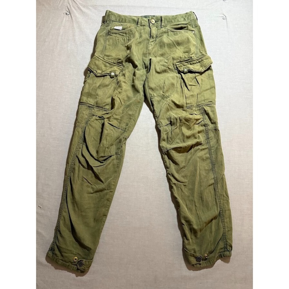 G-Star Green Cargo Pants Durable Cotton Blend